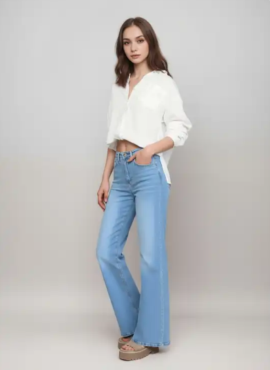 Light Blue Bootcut Jeans