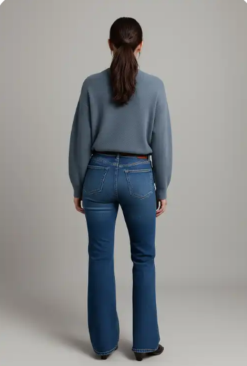 Navy Blue Bootcut Jeans