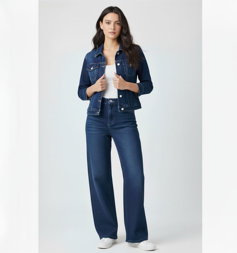 Navy Blue Denim Jacket