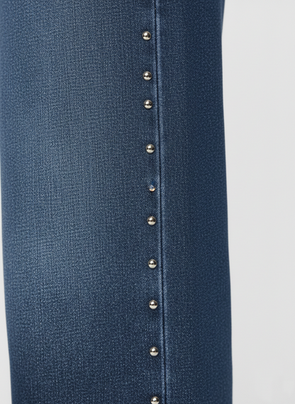 StudLine  Straight Wide-Leg Denim