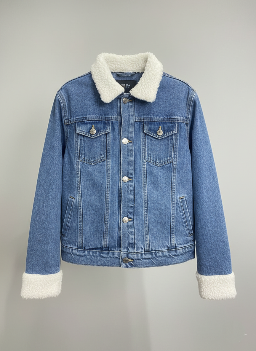 Cloud Cuff Blue Denim Jacket