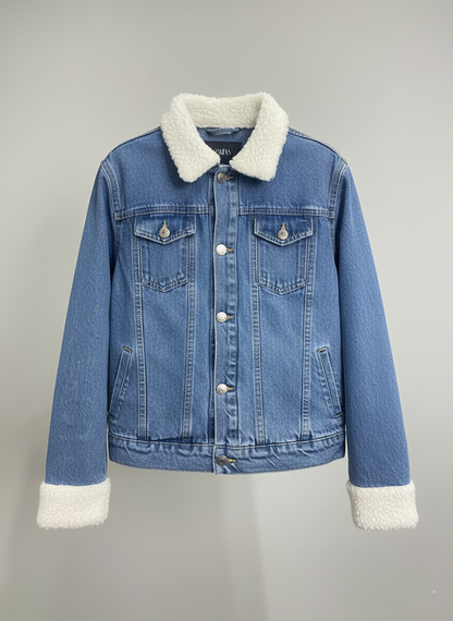 Cloud Cuff Blue Denim Jacket