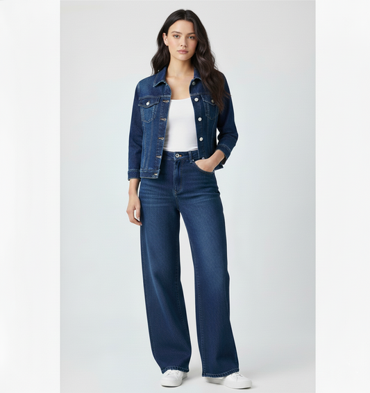 Navy Blue Denim Jacket