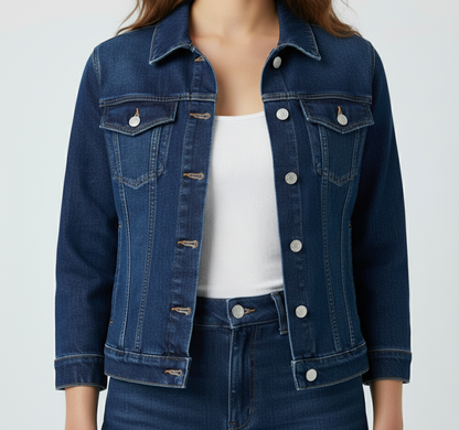 Navy Blue Denim Jacket