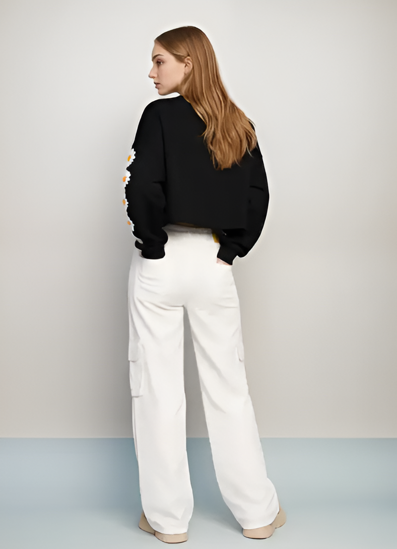 Athen Styles –White Wide-Leg Cargo